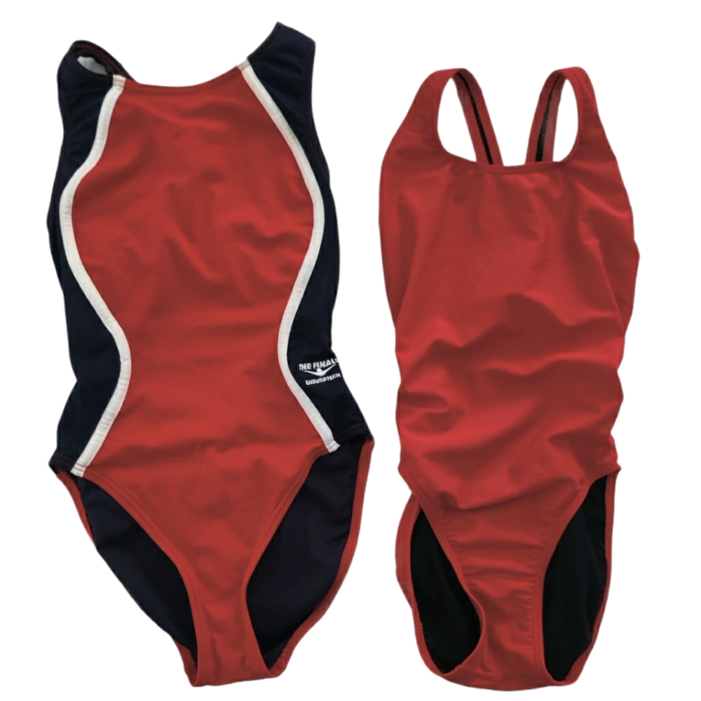 Two One Piece Athletic Swimsuits